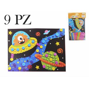 Figura de Fomix Aprendo, Mosaico Nave Espacial, 9 Pza, EVA51079-C