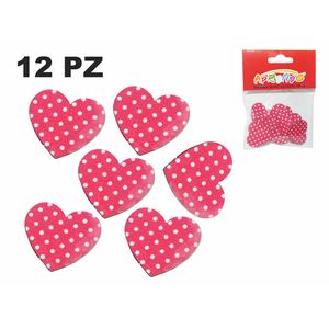 Figura de Madera Aprendo, Corazón, Sticker, 12 Pza, DIYXM0029-C