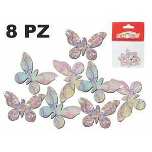 Figura de Madera Aprendo, Mariposa, 8 Pza, DIYXM0036-C