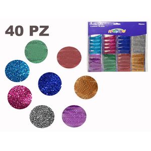 Escarcha Colores Surtidos Aprendo, 40 Piezas, 2gm \ 80gr, yps0056