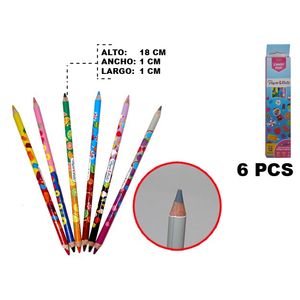 Lápiz Color Paper Mate, Doble Punta, 6 Piezas, 1x1x18cm, 2087383