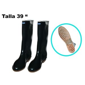 Bota pvc negra feminela 39
