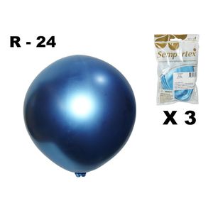 Globo reflex r-24 azul 940 \ 178127 x3 pz.