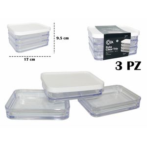 Repostero plast.trio ref:20770 \ 3007 840ml clear blanco