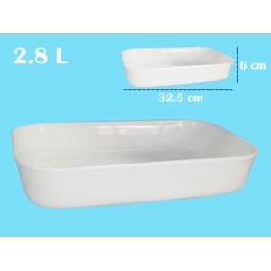 Tazon plast.rectangular blanco ref:10146 \ 0007 2.8l