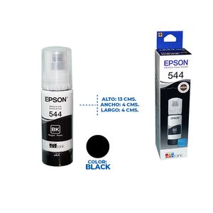 Botella de Tinta Negra Epson T544 Compatibles EcoTank L3110L3150L5190 T544120-AL