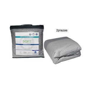 Protector Impermeable Chaide, Soft, Gris, 2 Plazas