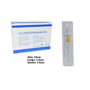 Cateter i.v c \ alas \ pto.inyeccion x50 ref:st-hy37 24g con alas \ it-31 \ 24g