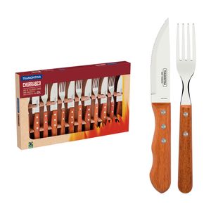 Juego para Asado Tramontina Churrasco, 12 Piezas, 25x3x2cm, 22399 \ 063