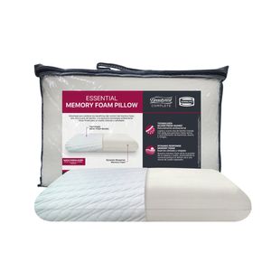 Almohada Simmons, Memory Foam, Br Essential, Blanca, 60x40x14 cm