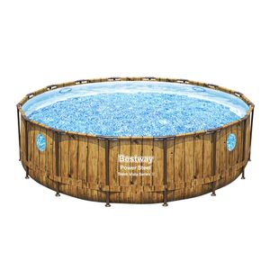 Piscina de Tubo Redonda Bestway, Escalera, Filtro, 488x122cm, 56726