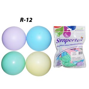 Globo pastel mate r-12 surt. 609 \ 650 \ 156521 x25 pz.