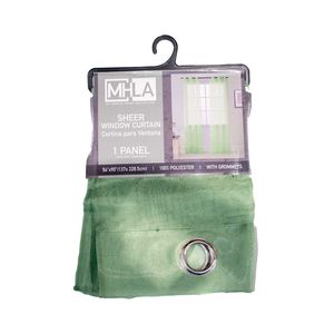 Cortina p \ ventana polyester verde 715-0496024