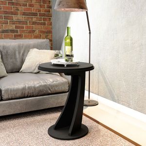 Mesa Lateral Batrol, Madera, Negro, 64x50x50cm, mdm50062
