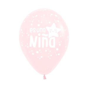 Globo pastel mate r-12 rosado 609 \ 178585 x50 es una nina