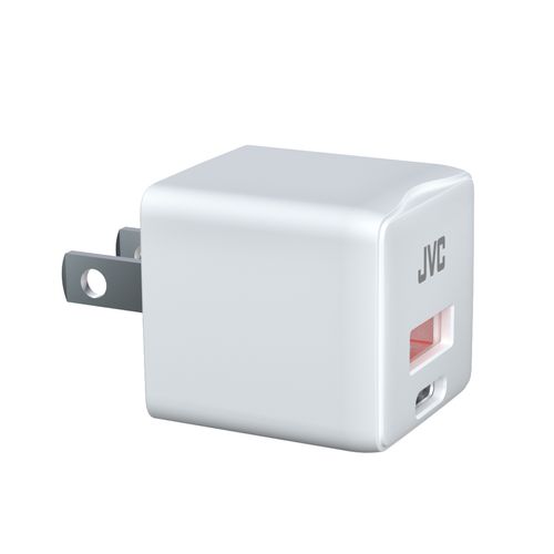 Cargador de pared JVC 20W USB-A + USB-C REF ZM-KBNTCD046