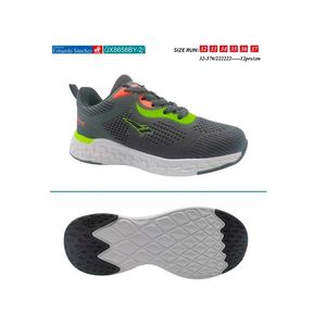 Zapato  running junior jx8658by-2 dk.grey \ black \ lime (32-37)