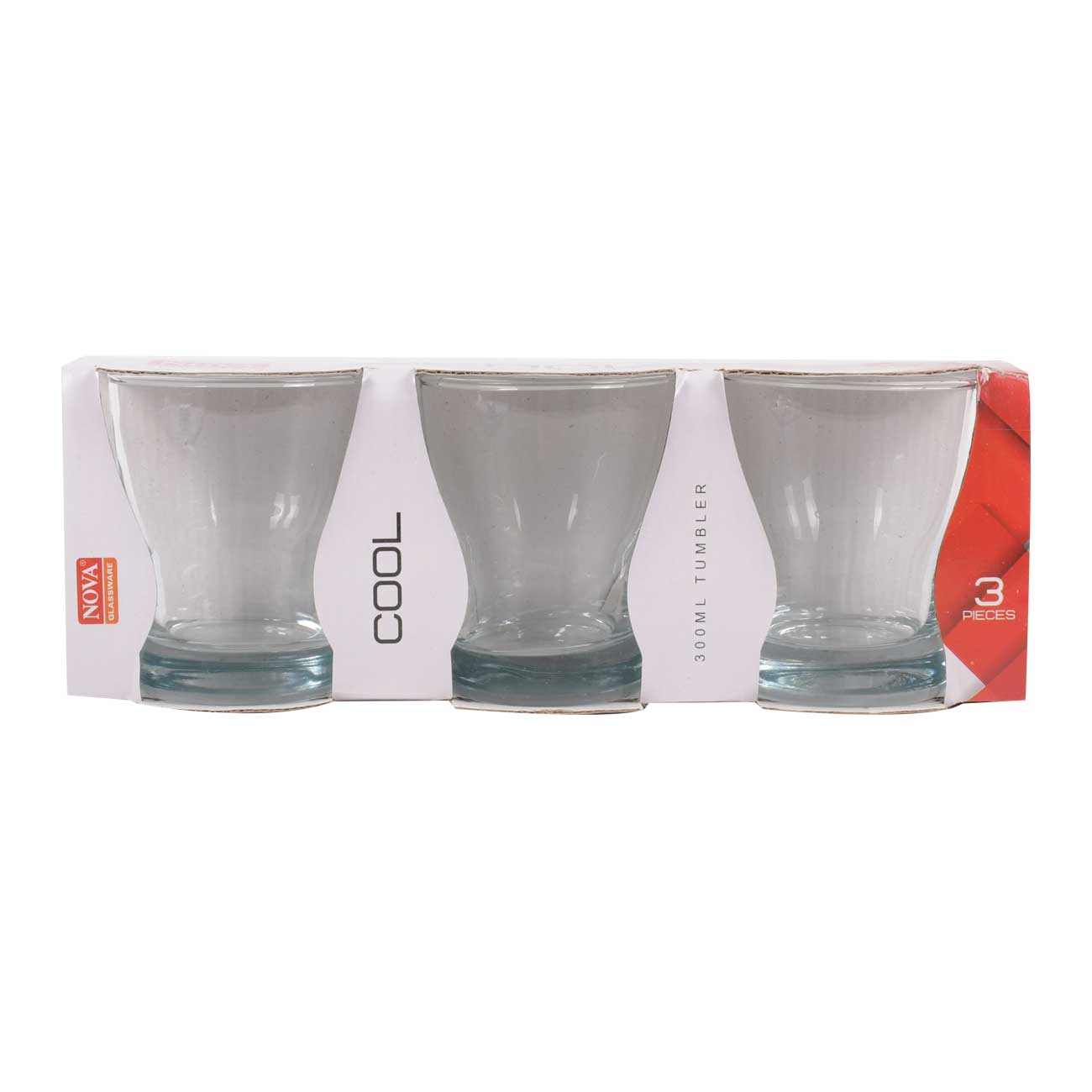 Vasos De Vidrio X4 300 Ml