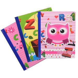 Cuaderno cosido parvulario 100h cuadros c \ stickers ref:214263