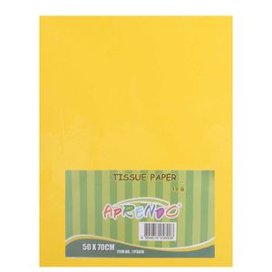 Papel seda amarillo x25 pz.ref:sp-786 \ tp5070 (50x70cm)