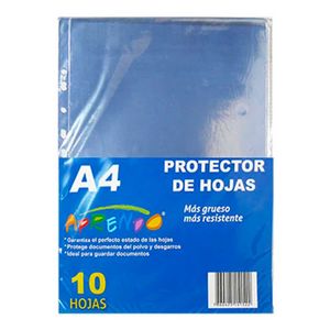 Protector hoja a4 aprendo x10 pz ref:(24.3x31cm)