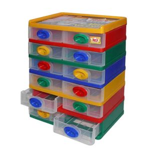 Caja Plastica Rey, Mini Neceser, 6Pisos, Surtido, Caja Plastica Rey, Mini Neceser, 6Pisos, Surtido, 25.1x15.2x32.30cm, MNX006000 \ 72542