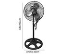 Ventilador Negro Mini (3 En 1) 12 Pulgadas (247479) ELECTRIC LIFE