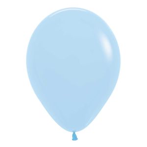 Globo pastel mate r-12 azul 640 \ 155500 x100 pz.