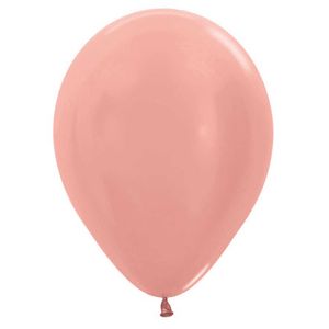 Globo metalico r-5 dorado rosa 568 \ 124308 x100 pz.