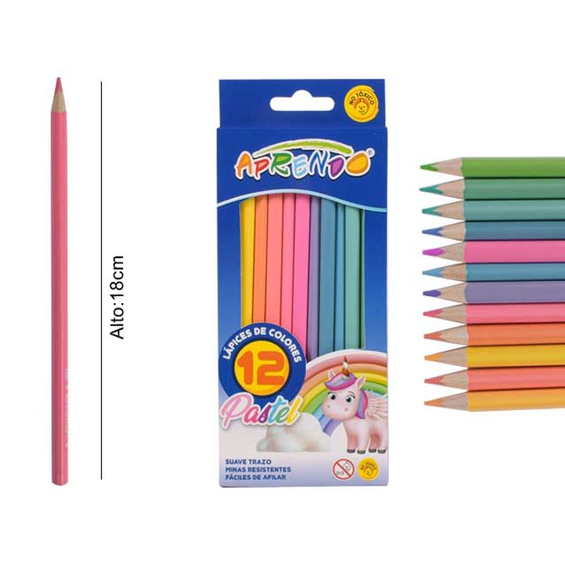 114622 Lápiz De Color Multicolor, Pastel 12 Pieza(s) con Ofertas