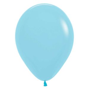 Globo pastel mate r-9 azul 640 \ 154787 x100 pz.