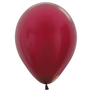 Globo metalico r-12 vino tinto 518 \ 239170 x100 pz.