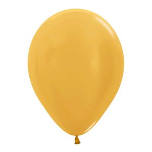 Globo metalico r-12 dorado 570 \ 238272 x100 pz.