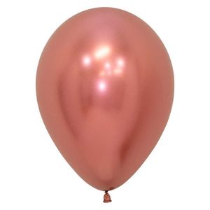 Globo reflex r-12 dorado rosa 968 \ 169675 x50 pz.