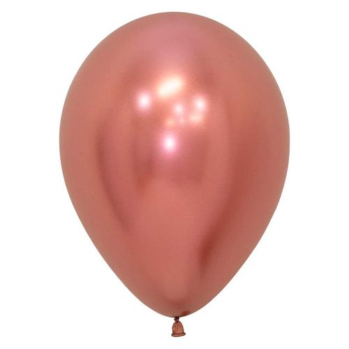 Globo reflex r-12 dorado rosa 968 \ 169675 x50 pz.