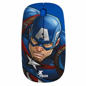 Mouse Inalámbrico Marvel, Capitán América, XTH-M340CA-IDO11XTK34