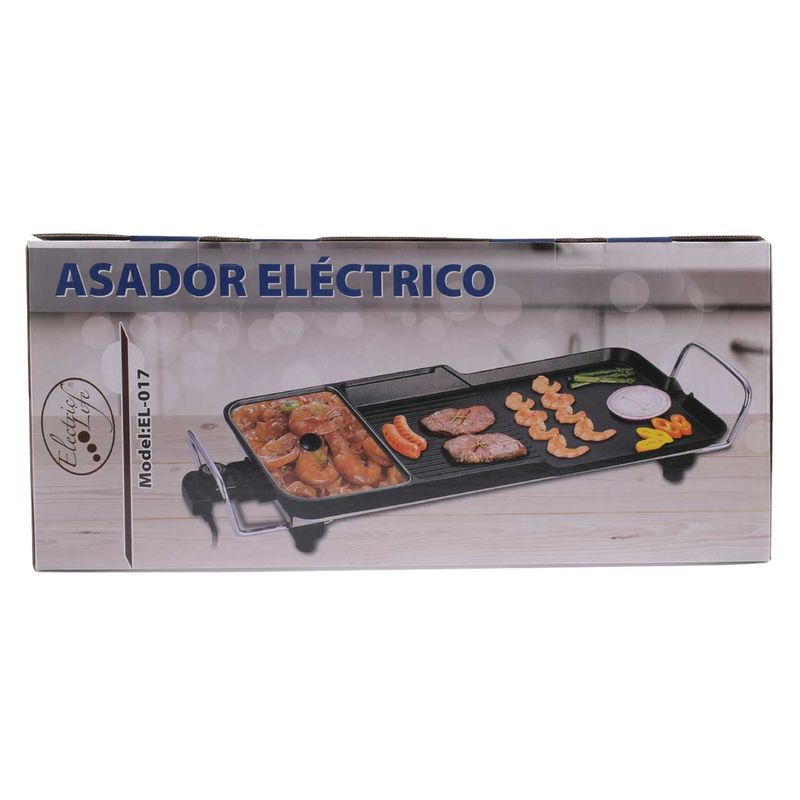 ASADOR ELECTRICO DKASA ANTIADHERENTE PROFESIONAL - Open Movil