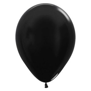 Globo metalico r-12 negro 580 \ 239071 x100 pz.