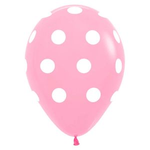 Globo fashion s r-12 rosa 009 \ 307978 polka dots x50pz.