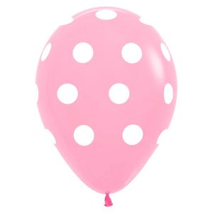 Globo fashion s r-12 rosa 009 \ 307978 polka dots x50pz.