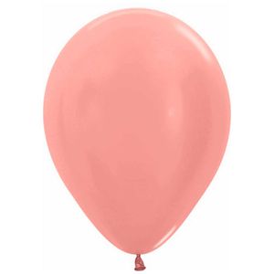 Globo metal r-12 dorado rosa 568 \ 124339 x100 pz.