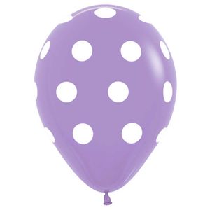 Globo fashion s r-12 lila 050 \ 310954 \ 304816 polka dots x50 pz.