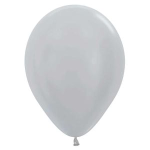 Globo satin r-12 plata 481 \ 236773 x100 pz.