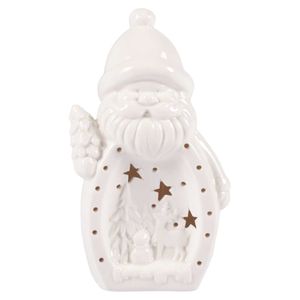 Santa blanco c \ luz ref:ys28152-2 (10.5x7.5x18.5cm)