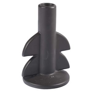 Candelabro, Resina, Negro, 10x16cm, DLH22Q617-1YH