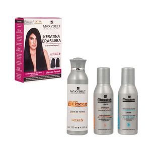 Kit keratina brasilera 194641 maxybelt todo tipo cabello