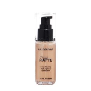 Base Líquida Matte L.A Colors, Arena, Larga Duración, 40ml, CLM356