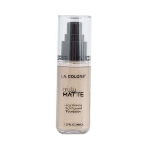 Base Líquida Matte L.A Colors, Natural, Larga Duración, 40ml, CLM352