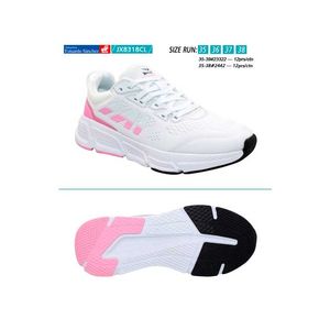 Zapato  mujer ref:jx8318cl white \ pink (35-38)