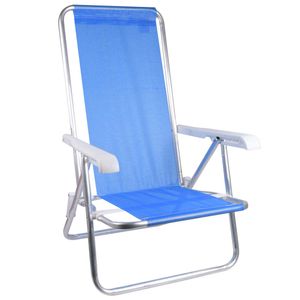 Silla playera reclinable aluminio 4 posiciones 002262